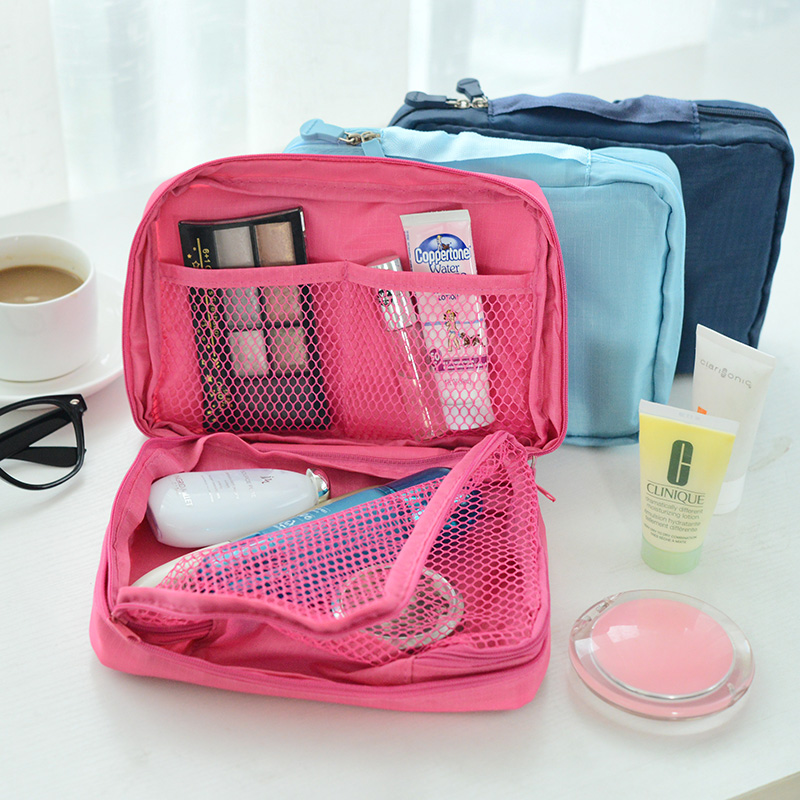 韓國大容量化妝包手提防水女生化妝袋可愛小收納包洗漱包手拿