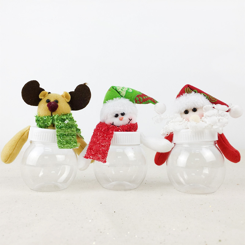 新款創意聖誕節糖果罐 兒童幼兒園聖誕糖果盒 聖誕糖果罐