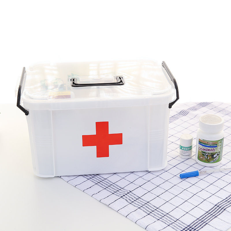 醫藥箱多層家庭用急救保健醫療箱白色大號藥品收納箱